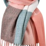 Womens Winter Scarf, Fashion Cashmere Feel Plaid Scarfs for Women, Pashmina Shawls and Wraps, Long Blanket Scarf