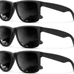 Sunglasses Men Polarized Sun glasses for Mens Womens Classic Matte Black Frame UV Protection 3pack